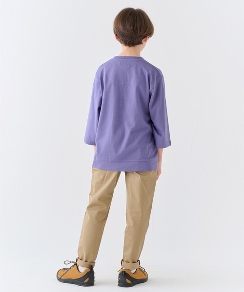KRIFF MAYER Kid's Collection(クリフメイヤーキッズコレクション)の「【綿100%】楽LUCK-七分袖T(宇宙)(Tシャツ/カットソー・キッズ・パープル/ネイビー/イエロー/チャコール・160/150/120/170/140/130)」の9枚目の写真