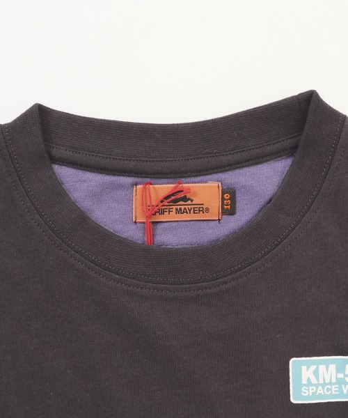 KRIFF MAYER Kid's Collection(クリフメイヤーキッズコレクション)の「【綿100%】楽LUCK-七分袖T(宇宙)(Tシャツ/カットソー・キッズ・パープル/ネイビー/イエロー/チャコール・160/150/120/170/140/130)」の12枚目の写真