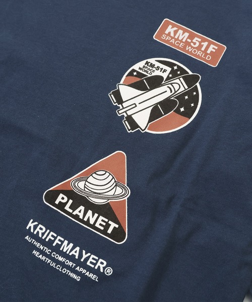 KRIFF MAYER Kid's Collection(クリフメイヤーキッズコレクション)の「【綿100%】楽LUCK-七分袖T(宇宙)(Tシャツ/カットソー・キッズ・パープル/ネイビー/イエロー/チャコール・160/150/120/170/140/130)」の10枚目の写真