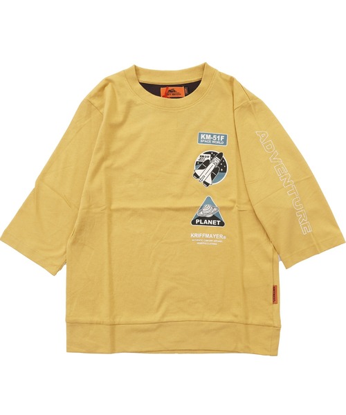 KRIFF MAYER Kid's Collection(クリフメイヤーキッズコレクション)の「【綿100%】楽LUCK-七分袖T(宇宙)(Tシャツ/カットソー・キッズ・パープル/ネイビー/イエロー/チャコール・160/150/120/170/140/130)」の17枚目の写真