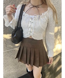 PHILLY | 【PHILLY】クリンクルレースアップトップス(Tシャツ/カットソー)