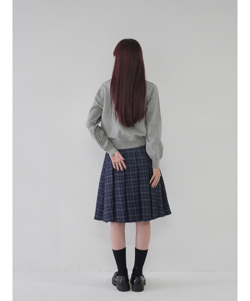 Uenui(ウニュイ)の「【 cunii 】ワンポイント リボン シンプル パール カーディガン(カーディガン/ボレロ・レディース・グレー/ベージュ/ピンク/ブラック・FREE)」の18枚目の写真