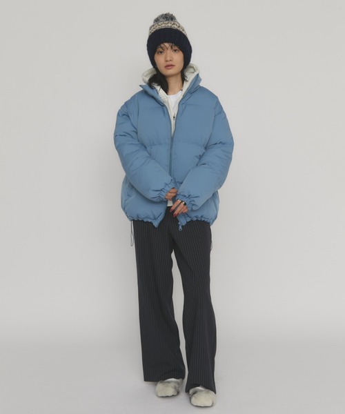 MERLOT（メルロー）の「スタンドカラーダウンジャケット（ダウンジャケット/コート・レディース・ブルー/イエロー・FREE）」の22枚目の写真