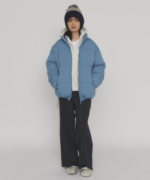 MERLOT（メルロー）の「スタンドカラーダウンジャケット（ダウンジャケット/コート・レディース・ブルー/イエロー・FREE）」の21枚目の写真