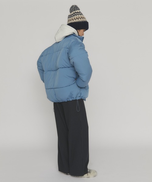 MERLOT（メルロー）の「スタンドカラーダウンジャケット（ダウンジャケット/コート・レディース・ブルー/イエロー・FREE）」の13枚目の写真