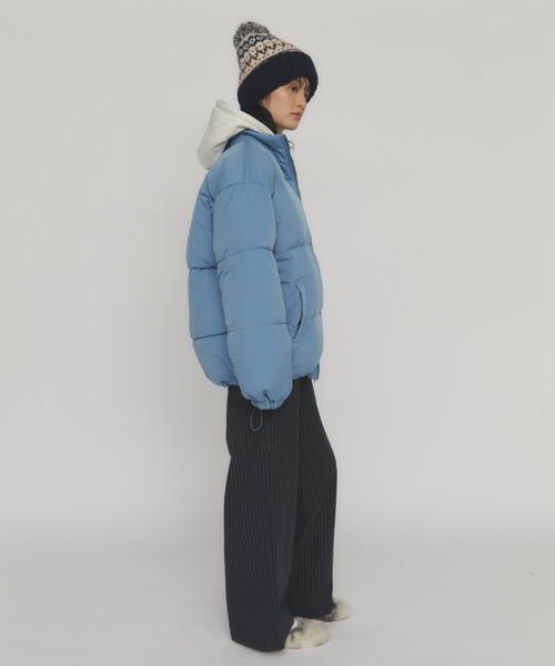 MERLOT（メルロー）の「スタンドカラーダウンジャケット（ダウンジャケット/コート・レディース・ブルー/イエロー・FREE）」の11枚目の写真