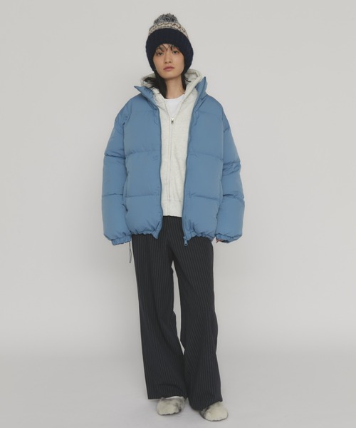 MERLOT（メルロー）の「スタンドカラーダウンジャケット（ダウンジャケット/コート・レディース・ブルー/イエロー・FREE）」の20枚目の写真