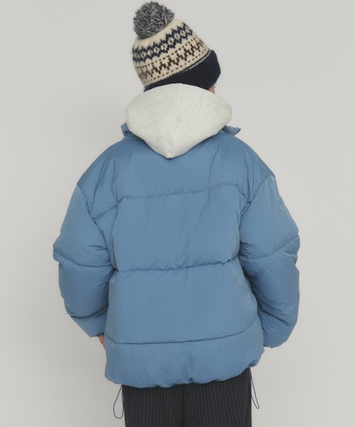 MERLOT（メルロー）の「スタンドカラーダウンジャケット（ダウンジャケット/コート・レディース・ブルー/イエロー・FREE）」の19枚目の写真