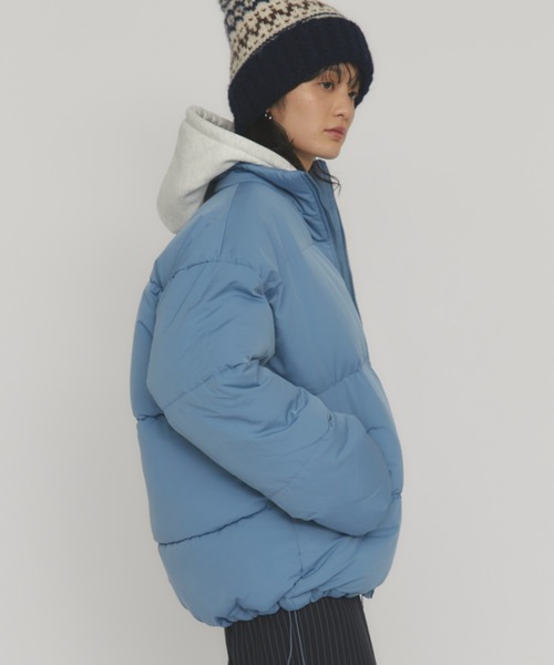MERLOT（メルロー）の「スタンドカラーダウンジャケット（ダウンジャケット/コート・レディース・ブルー/イエロー・FREE）」の18枚目の写真