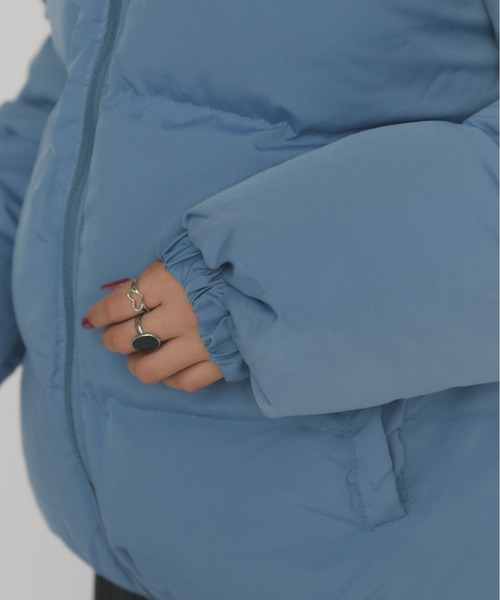 MERLOT（メルロー）の「スタンドカラーダウンジャケット（ダウンジャケット/コート・レディース・ブルー/イエロー・FREE）」の8枚目の写真