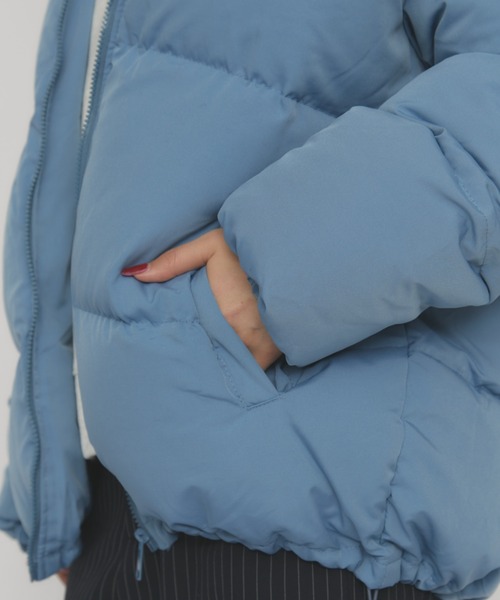 MERLOT（メルロー）の「スタンドカラーダウンジャケット（ダウンジャケット/コート・レディース・ブルー/イエロー・FREE）」の9枚目の写真