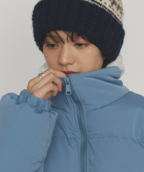 MERLOT（メルロー）の「スタンドカラーダウンジャケット（ダウンジャケット/コート・レディース・ブルー/イエロー・FREE）」の16枚目の写真