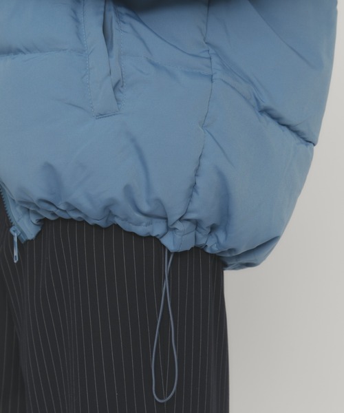 MERLOT（メルロー）の「スタンドカラーダウンジャケット（ダウンジャケット/コート・レディース・ブルー/イエロー・FREE）」の10枚目の写真