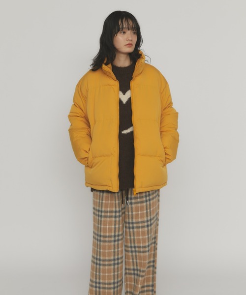 MERLOT（メルロー）の「スタンドカラーダウンジャケット（ダウンジャケット/コート・レディース・ブルー/イエロー・FREE）」の5枚目の写真