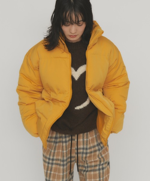 MERLOT（メルロー）の「スタンドカラーダウンジャケット（ダウンジャケット/コート・レディース・ブルー/イエロー・FREE）」の6枚目の写真