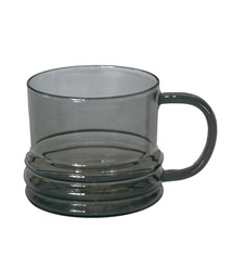 a.depeche（アデペシュ）の「【a.depeche/アデペシュ】クリアハンドルカップ 　noon clear handle cup GY　おしゃれなギフトに最適！（グラス/マグカップ/タンブラー）」