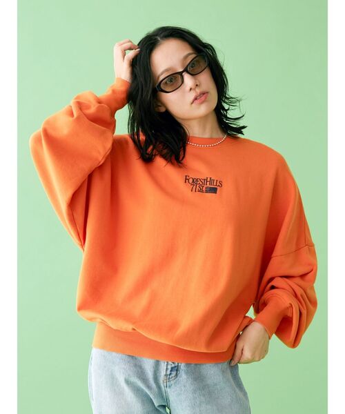 【WEB限定】刺繍ロゴルーズスウェット（スウェット）｜Ungrid（アングリッド）