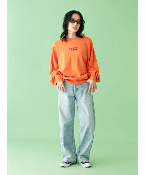 【WEB限定】刺繍ロゴルーズスウェット（スウェット）｜Ungrid（アングリッド）