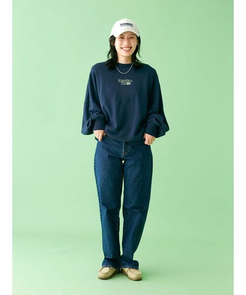 【WEB限定】刺繍ロゴルーズスウェット（スウェット）｜Ungrid（アングリッド）