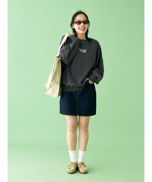 【WEB限定】刺繍ロゴルーズスウェット（スウェット）｜Ungrid（アングリッド）