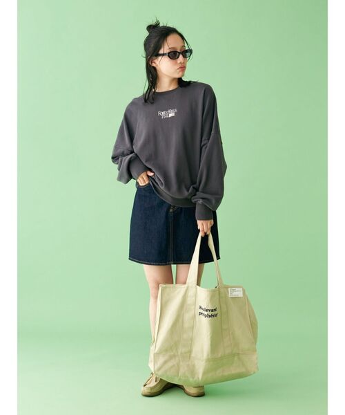 【WEB限定】刺繍ロゴルーズスウェット（スウェット）｜Ungrid（アングリッド）