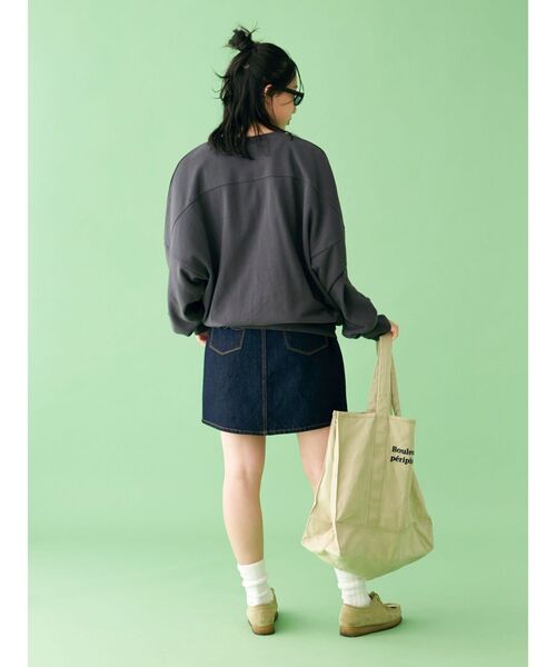 【WEB限定】刺繍ロゴルーズスウェット（スウェット）｜Ungrid（アングリッド）