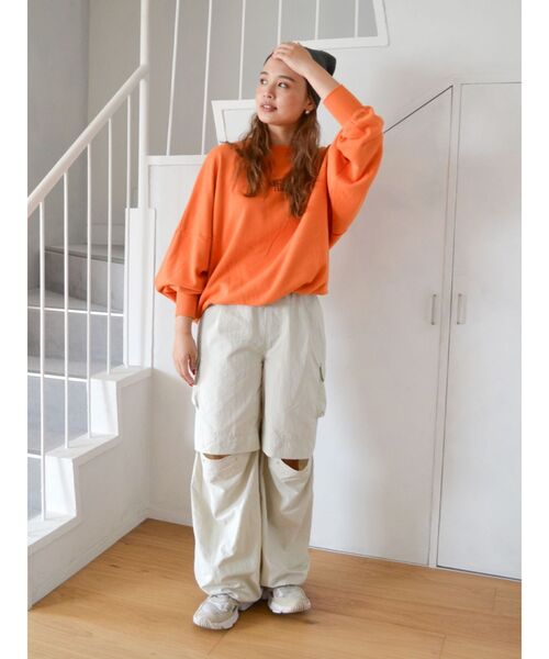 【WEB限定】刺繍ロゴルーズスウェット（スウェット）｜Ungrid（アングリッド）