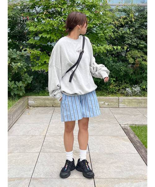 【WEB限定】刺繍ロゴルーズスウェット（スウェット）｜Ungrid（アングリッド）