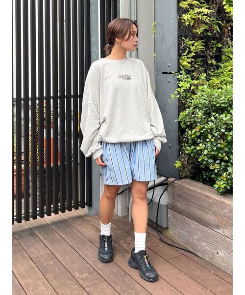 【WEB限定】刺繍ロゴルーズスウェット（スウェット）｜Ungrid（アングリッド）