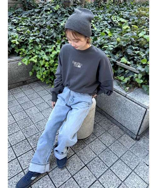 【WEB限定】刺繍ロゴルーズスウェット（スウェット）｜Ungrid（アングリッド）