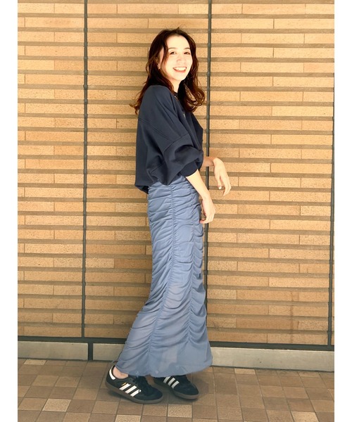 【WEB限定】刺繍ロゴルーズスウェット（スウェット）｜Ungrid（アングリッド）