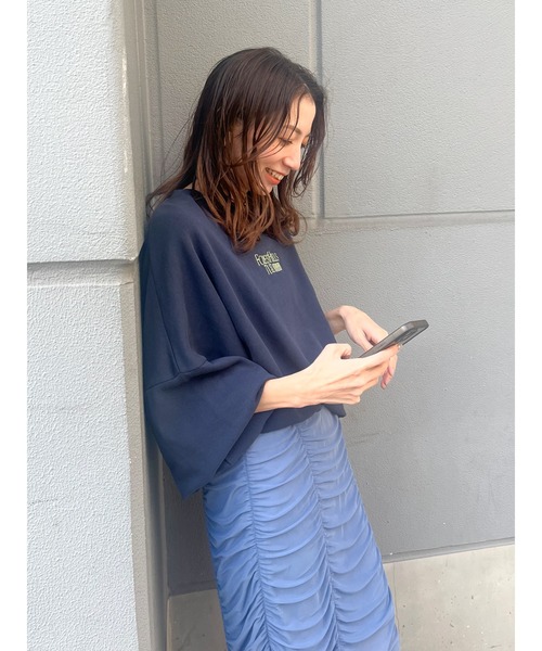 【WEB限定】刺繍ロゴルーズスウェット（スウェット）｜Ungrid（アングリッド）