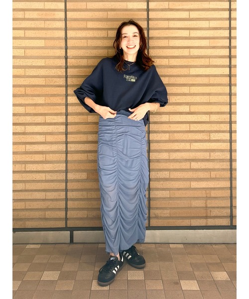 【WEB限定】刺繍ロゴルーズスウェット（スウェット）｜Ungrid（アングリッド）