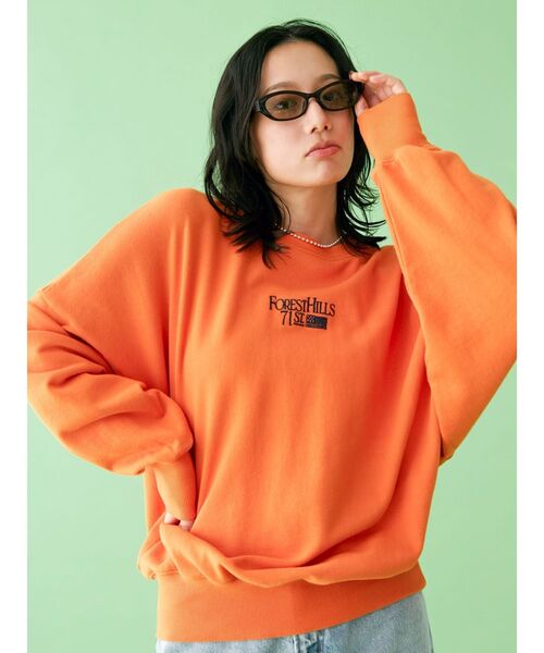 【WEB限定】刺繍ロゴルーズスウェット（スウェット）｜Ungrid（アングリッド）