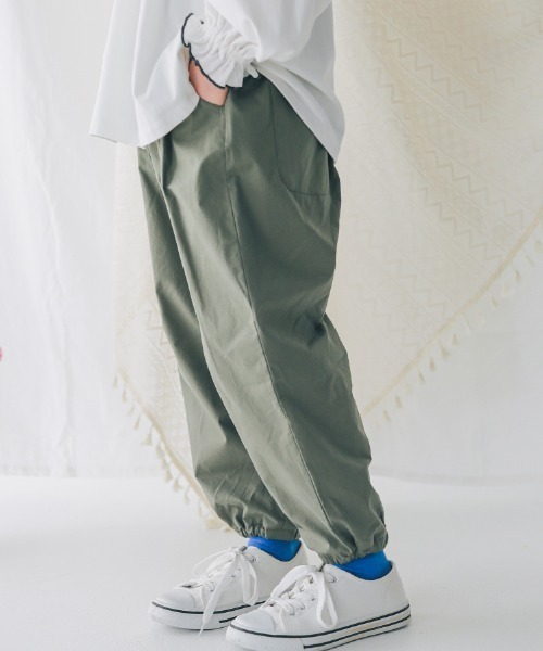 NHT（エヌエイチティー）の「NHT/エヌエイチティー ロングギャザーパンツ（その他パンツ・キッズ・カーキ/ブルー系その他7/ベージュ系その他6・120cm/130cm/140cm/150cm/160cm/110cm）」の7枚目の写真