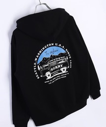 GERRY キャンピングカー バックプリント スウェット フルジップパーカー