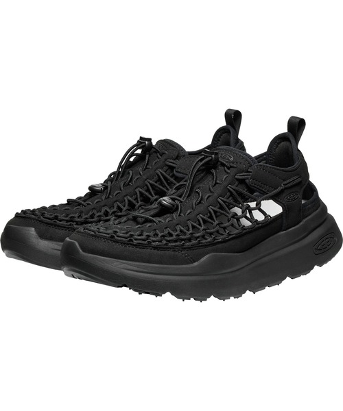 KEEN ブラック✖︎シルバー　UNEEK 編み込みサンダル 26.5 KEEN キーン ユニーク メンズ サンダル スポーツサンダル
