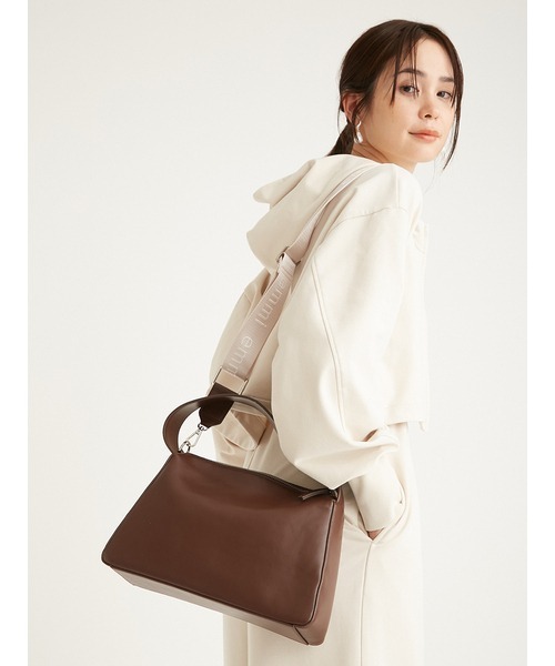 emmi(エミ)の「【10th】eco フェイクレザーショルダーバッグ(ショルダーバッグ・レディース・イエロー/ブラウン/ホワイト・FREE)」の8枚目の写真