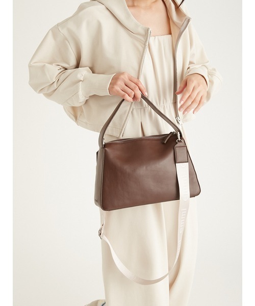 emmi(エミ)の「【10th】eco フェイクレザーショルダーバッグ(ショルダーバッグ・レディース・イエロー/ブラウン/ホワイト・FREE)」の6枚目の写真