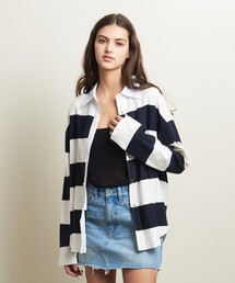ATTISESSION ベロアボーダーポロシャツ ATTISESSION＞ベロア ボーダー ポロシャツ | UNITED ARROWS LTD