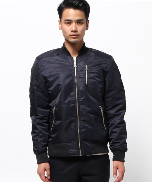 CIAOPANIC TYPY(チャオパニックティピー)の「ナイロンヘビーツイルMA-1(ブルゾン・メンズ・オリーブ/ネイビー・LARGE/SMALL/MEDIUM)」の3枚目の写真