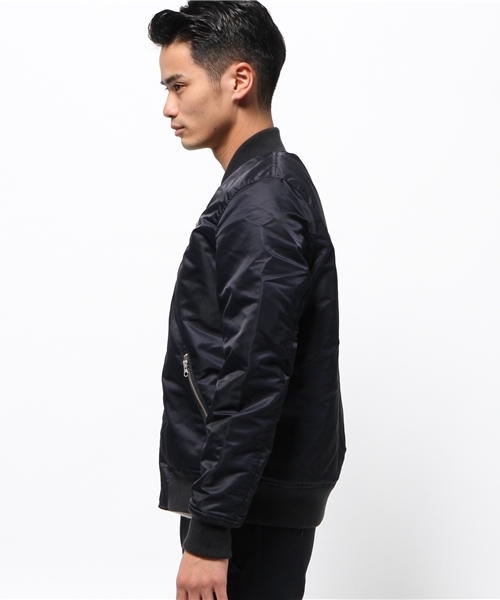 CIAOPANIC TYPY(チャオパニックティピー)の「ナイロンヘビーツイルMA-1(ブルゾン・メンズ・オリーブ/ネイビー・LARGE/SMALL/MEDIUM)」の4枚目の写真