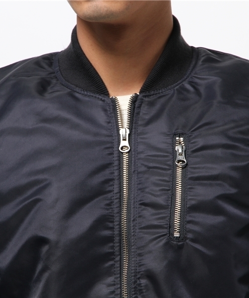 CIAOPANIC TYPY(チャオパニックティピー)の「ナイロンヘビーツイルMA-1(ブルゾン・メンズ・オリーブ/ネイビー・LARGE/SMALL/MEDIUM)」の6枚目の写真