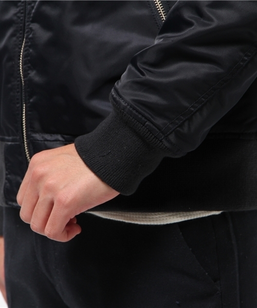 CIAOPANIC TYPY(チャオパニックティピー)の「ナイロンヘビーツイルMA-1(ブルゾン・メンズ・オリーブ/ネイビー・LARGE/SMALL/MEDIUM)」の7枚目の写真