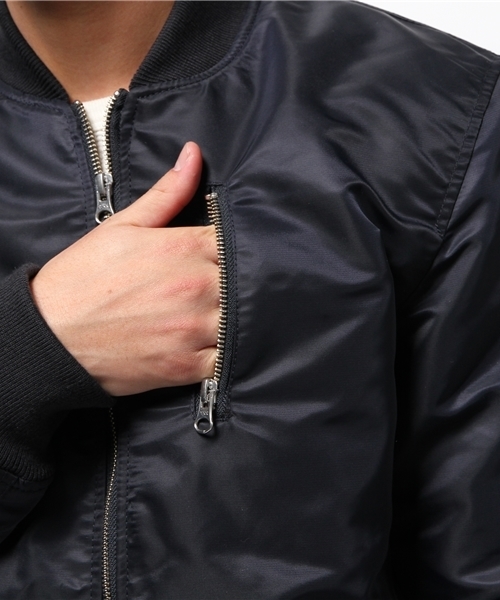 CIAOPANIC TYPY(チャオパニックティピー)の「ナイロンヘビーツイルMA-1(ブルゾン・メンズ・オリーブ/ネイビー・LARGE/SMALL/MEDIUM)」の9枚目の写真