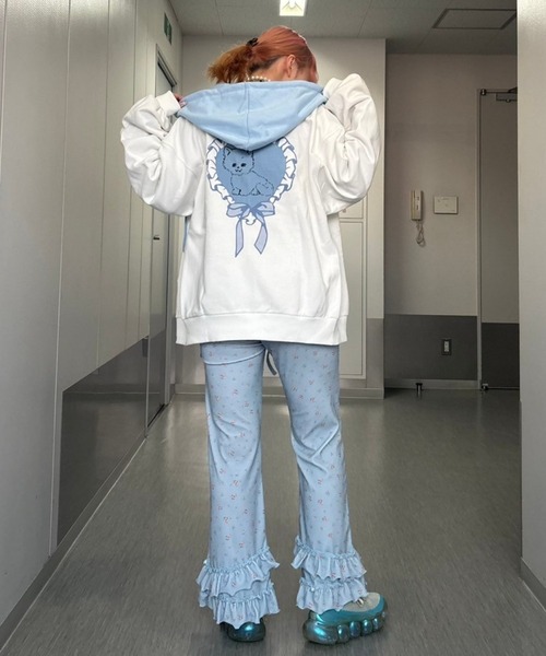 Candy Stripper(キャンディストリッパー)の「CANDYS CLUB フーディ(パーカー・レディース・ライトブルー/オフホワイト/ピンク・FREE)」の22枚目の写真