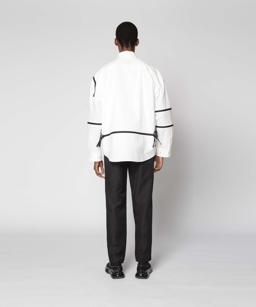 yoshiokubo(ヨシオクボ)の「yoshiokubo ヨシオクボ / ZIP LINE L/S SHIRT ジップラインシャツ / YKS25208(シャツ/ブラウス・メンズ・ホワイト/ブラック・1/2/3)」の5枚目の写真