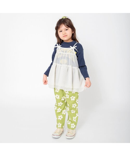 BREEZE（ブリーズ）の「【ジュニア対応】チュールビスチェ（キャミソール・キッズ・ブルー/アイボリー・90/100/120/140）」の3枚目の写真