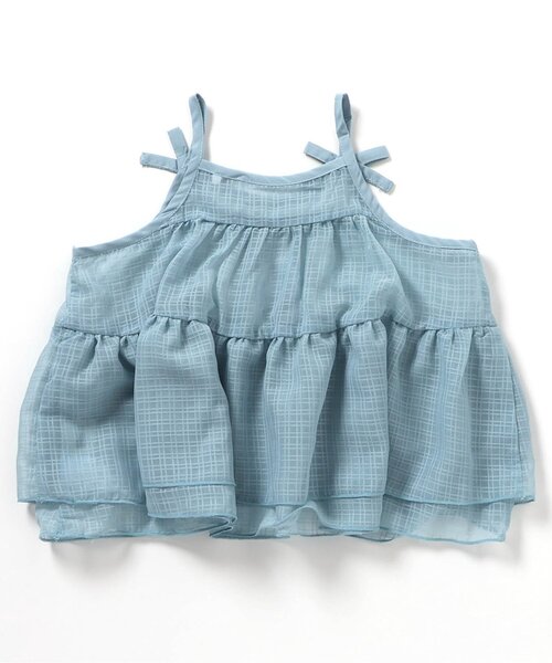 BREEZE（ブリーズ）の「【ジュニア対応】チュールビスチェ（キャミソール・キッズ・ブルー/アイボリー・90/100/120/140）」の7枚目の写真