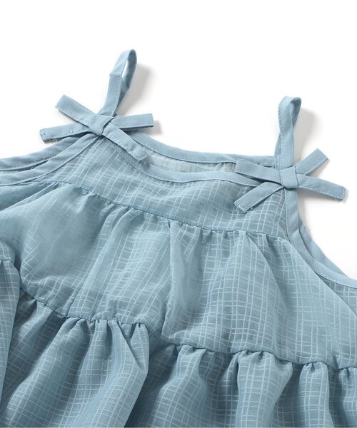 BREEZE（ブリーズ）の「【ジュニア対応】チュールビスチェ（キャミソール・キッズ・ブルー/アイボリー・90/100/120/140）」の8枚目の写真